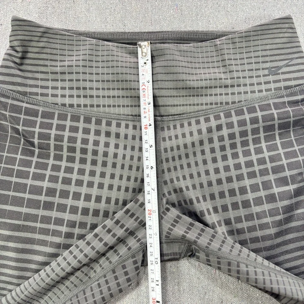 Nike Golf Leggings Women S Small Grey Black Dri-FIT Tour Premium Grid Tights